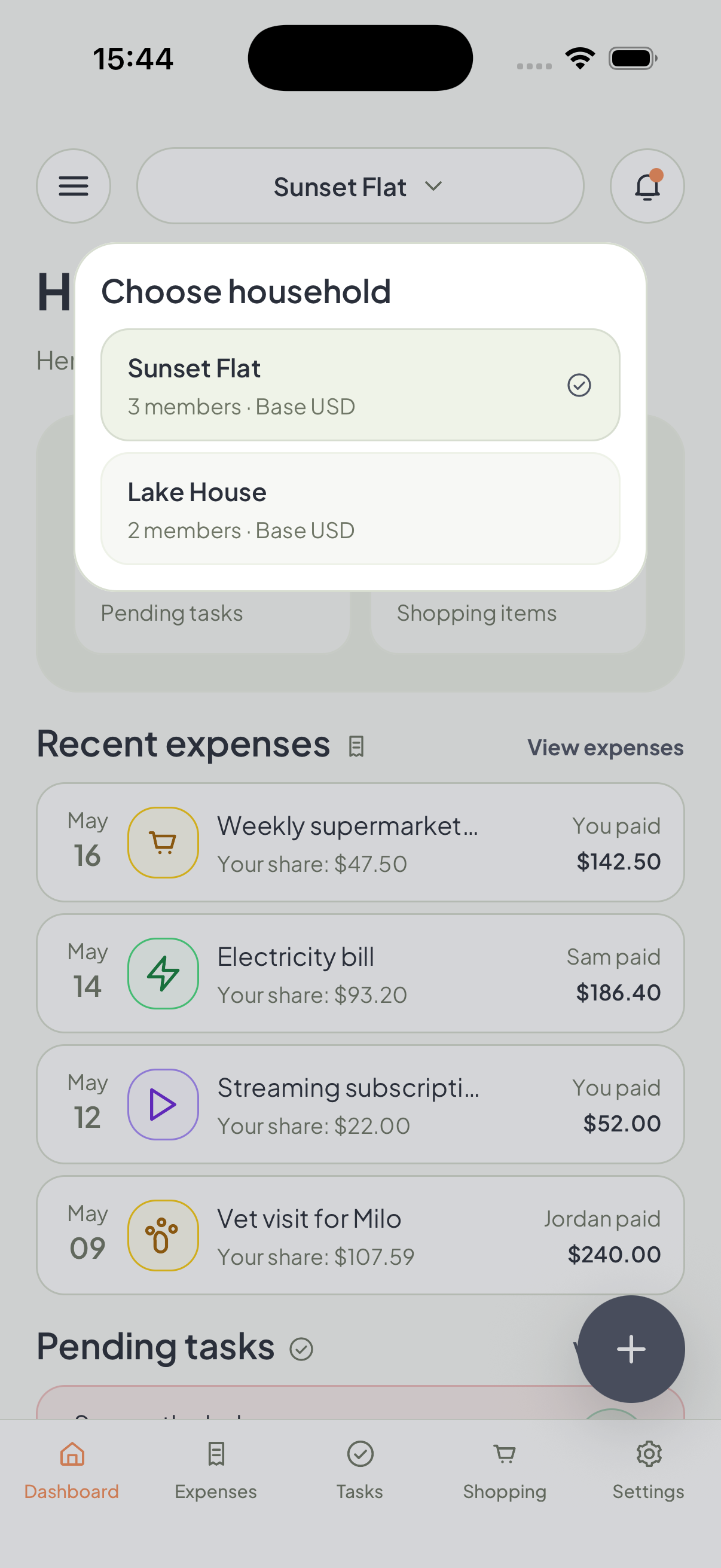 Switch households